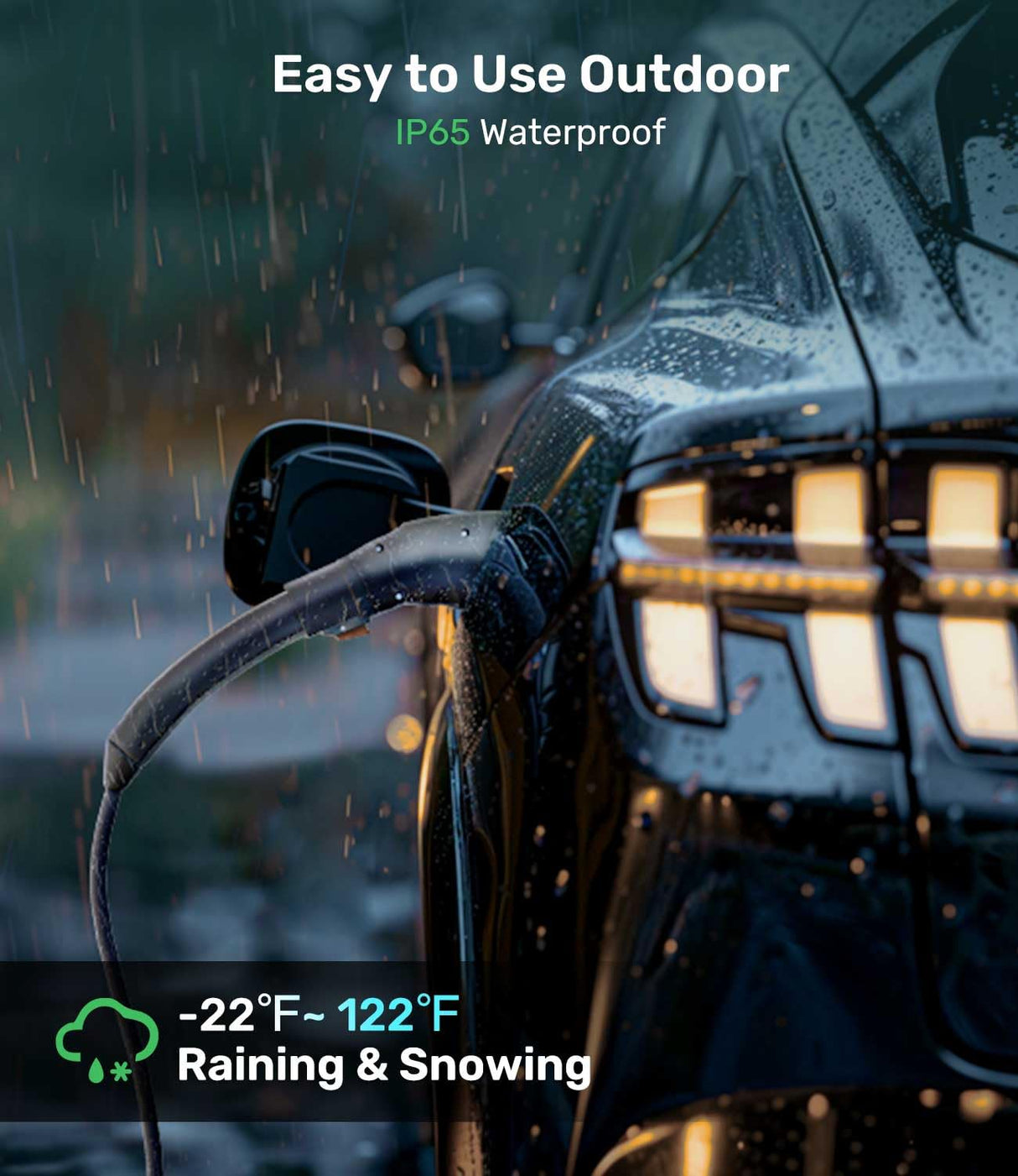 Zanch Tesla to J1772 Adapter, [Military-Grade Quality], Designed for J1772/CCS1 EVs, Max 60A & 250V AC, Compatible with Level 2 Tesla Wall Connector, Mobile Connector, Destination Station - Black Zanch