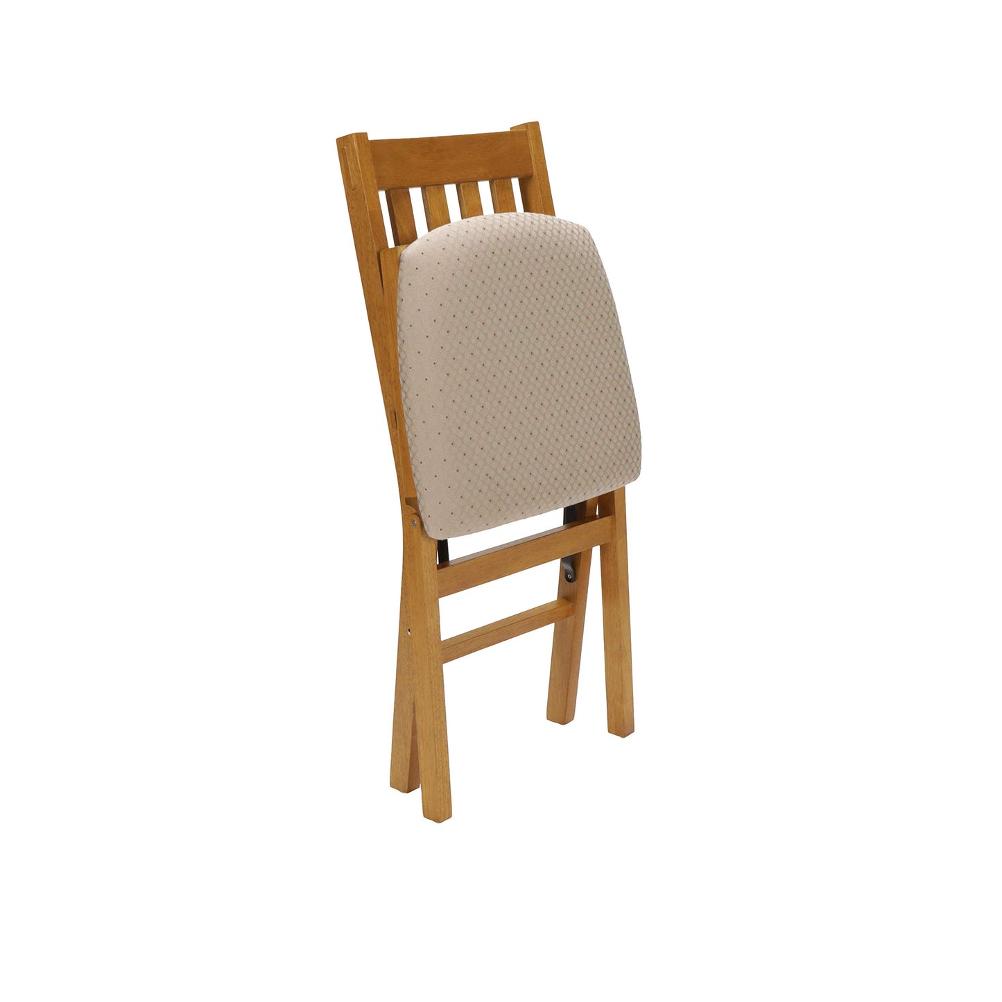Meco STAKMORE Arts and Craft Folding Chair Oak Finish, Set of 2, Wood