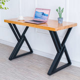 MinWadil 2PCS 28" H x 20" W Black Cast Iron Metal Table Legs, Industrial Modern DIY Furniture Legs for Work, Dining, Outdoor, Kitchen, Computer Tables & Benches MinWadil
