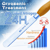 UF-SHARP 1 inch Round Nose Scraper, M2 Cryo High Speed Steel Wood Turning Tools with Beech Wood Handle UF-SHARP