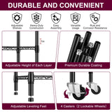 Homtura 5 Tier Wire Shelving with Wheels Casters, 750 lbs Heavy Duty Storage Shelves Metal Shelving, Rolling Adjustable Shelving Unit Wire Rack for Kitchen, Garage, Pantry 14" D x 30" W x 60" H Homtura