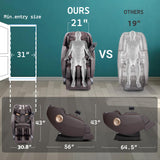 Massage Chair, Zero Gravity Full Body Massage Chair, Shiatsu Recliner with 14 Massage Points, Lumbar & Calf Heating, 20 Auto Modes, Spacious Massage Area, Bluetooth Speaker, Touch Screen Controller Mazzup