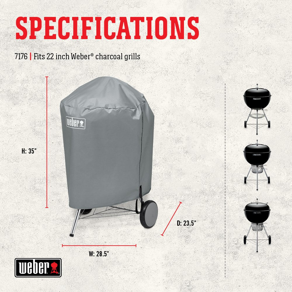 Weber 22 Inch Charcoal Kettle Grill Cover Weber