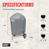Weber 22 Inch Charcoal Kettle Grill Cover Weber