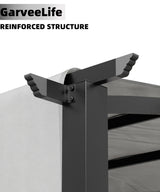 GarveeLife 12 x 9 Ft Outdoor Arched Pergola, Metal Pergola with Retractable Canopy, Arched Style Gazebos for Backyards, Lawn, Patios (Gray) GarveeLife