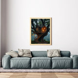 Enchanted Treehouse Library Adventure Diamond Art Kits for Adults, 5D DIY Full Drill Diamond Painting Kits for Adults Beginners, 12x16 inch Diamond Painting Kit for Wall Home Decor (No Frame) PUAGEMTI