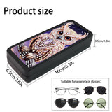 LazyFold Diamond Art Painting Eye Glasses Storage Box, DIY owl Diamond Art Painting Sunglass Case for Adults, Handmade Diamond Art Glasses Case Art Craft Travel Gift LazyFold