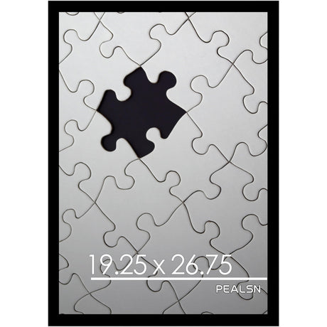 PEALSN 19.25x26.75 jigsaw puzzle frame, Picture Frame Black, Poster Frame for Wall Mounting Display Horizontally or Vertically Hanging, 1 Pack PEALSN