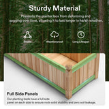 VIVOSUN 3.6 x 1.3Ft Wooden Raised Garden Bed, 43.5 x 16 x 14 Inches, Outdoor Wood Planter Box with Screwdriver and a Liner for Garden, Patio, Balcony, Backyard and Outdoors, 2Pcs VIVOSUN