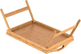 Home-It Large Bed Table Tray with Folding Legs - Breakfast Tray with Handles - Bamboo Bed Tray for Bed, Sofa, Eating and Laptops, Snacking and Working HOME IT