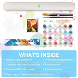 Paint by Numbers Kit for Adults Rolled Canvas - 16x20 Inch Venice Adult Paint by Number Kits on Canvas for Beginners, DIY Acrylic Oil Number Painting Kits with Gift Box for Home Wall Decor Gift Offito