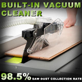 SIROCCO Dustless Table Saw 8.5" for Jobsites, Portable 98.5% Dust Collection Rate Cutting Speed Up to 4500RPM, 60T Blades (Standard) SIROCCO