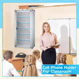 Amylove Cell Phone Locker Cabinet Aluminum Alloy Pocket Chart Storage Locker Box Cabinet Wall-Mounted Cell Phones Storage Cabinet Cell Phones Locker Amylove