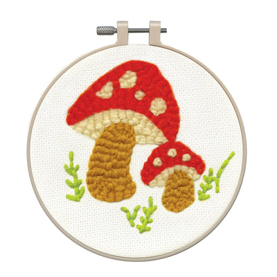 Design Works Crafts Inc. Mushroom Punch Needle Kit, Multi