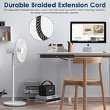 Metal 8 Outlet Mountable Power Strip with Switch,Wide Spaced Heavy Duty Wall Mount Power Strip Surge Protector 1200J,6FT 14AWG Braided Cord 15A 125V 1875W for Home Office Industrial Garage Commercial ANNQUAN