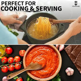 Vensure Wooden Spoons for Cooking 6-Piece, 12 Inch Wooden Spatula Spoon Set for Cooking, Non-Stick Wooden Cooking Utensils -Soft Comfort-Grip Wood Spoons for Cooking, Wooden Spoon with Handmade Design Vensure