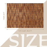 Natural Reed Fencing Rolls,6FT X 16.4FT Reed Screen Curtain Fence Covering Privacy Bamboo for Outdoor Backyard Patio Garden Decorative Fence (Brown) Tgzwme