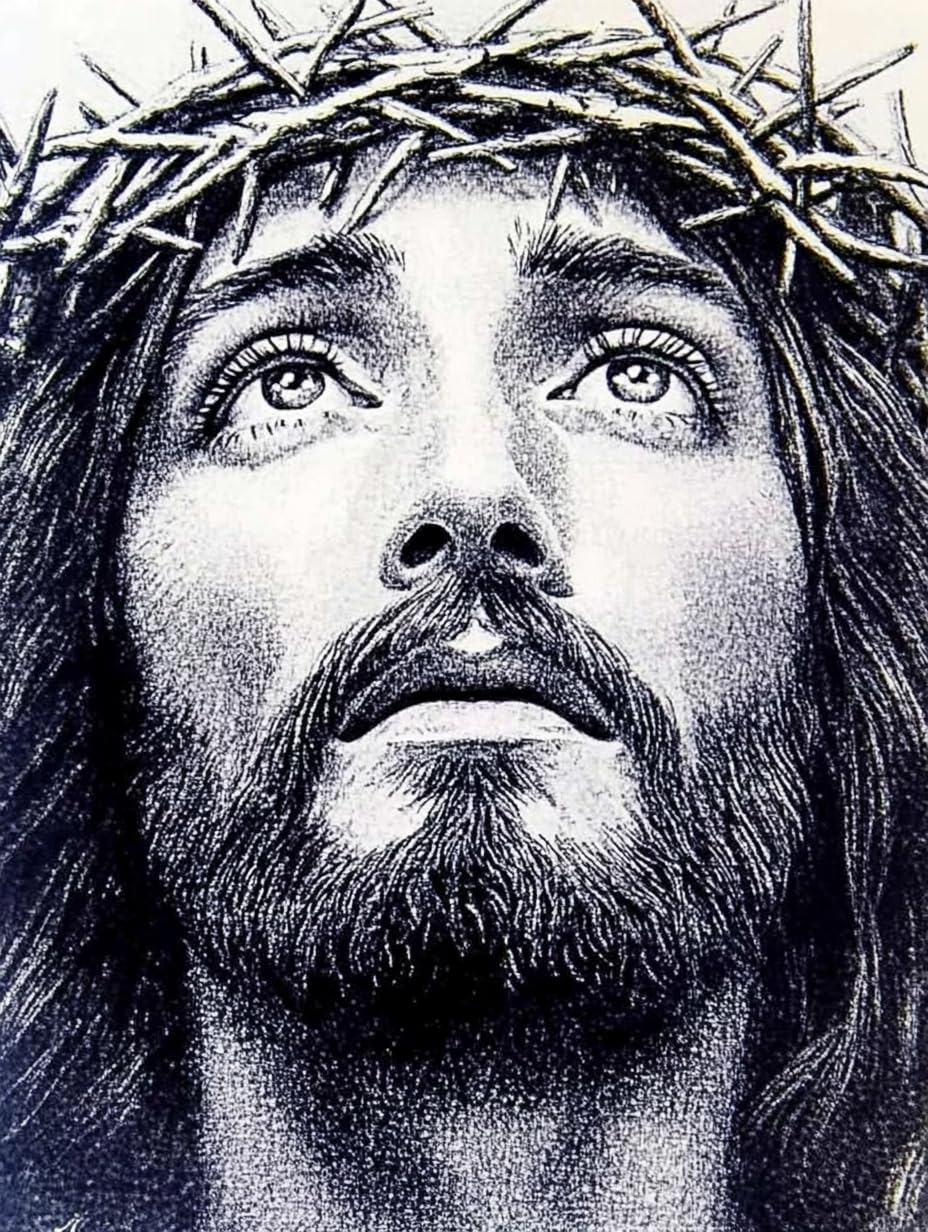 pigpigboss Jesus Diamond Painting by Numbers, 5D Full Diamond Art Painting Kits, Religious Jesus Diamond Painting Dots Arts Crafts for Adult Beginner Holiday Blessing (11.8 x 15.7 inches) pigpigboss