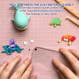 Air Dry Clay for Kids,Modeling Clay Kit,14 Species of Marine Life DIY Molding Clay Art Crafts Set,Ultra Light & Soft,Safe Non-Toxic,Toys Gifts for Age 4 5 6 7 8+ Years Old Boys Girls Kids QANIY