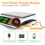 BROMECH Price Computing Scale 88lb/40kg Commercial Food Scale for Produce Meat Weighing, LCD Display and Green Bright Backlight for Farmers Markets, Meat Shop, Deli, （Not for Trade） BROMECH