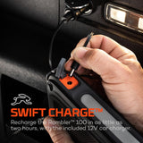 NEBO RAMBLER Portable Power Station, Powerful, Handheld, Versatile, Multi-Device Charging, Solar Ready with Integrated AC Inverter for Power to Work Remotely On or Off the Grid, Rambler 100 NEBO