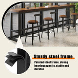 OOIKVCC Bar Table,Farmhouse Pub Table,Industrial Bar Height Dining Table,2-in Thickness Solid Wood Top for Kitchen, Coffee Shop, Pub, Breakroom(Stool not Included) OOIKVCC