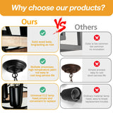 UOFUS 4-Light Farmhouse Wood Chandelier Rustic Drum Hanging Pendant Lighting French Country Industrial Candle Chandelier Light Fixture for Dining Room Kitchen Living Room Entryway Office UOFUS