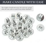 25 Set Wood Candle Wicks Cross Shape 4x0.4inch / 100x10mm, Cross Wooden Wicks w/Iron Stands for Soy Candle Making, Natural Wood Wick Core Handmade Candles Supplies SWIGRANCE