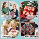 AMORARS Mandala Diamond Painting Kit for Adults, Mandala Diamond Art Beginners - DIY Full Diamond Dot Gem Art Paintings, Suitable Gifts, and Home Decoration Crafts, 12x12Inch AMORARS