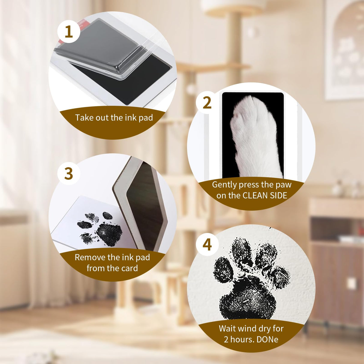 Pet Memorial Gift Shadow Box with Adjustable Shelves,Dog Memorial Gifts for Loss of Dog Death Sympathy,Pet Frame Urn Ashes Remembrance Gift Display Case with Deep Drawer&Pet Paw Ink Kit SUPERPAWS