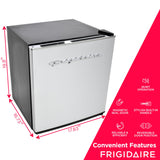 Frigidaire EFR182 1.6 cu ft Stainless Steel Mini Fridge. Perfect for Home or The Office. Platinum Series, 1.8 Frigidaire