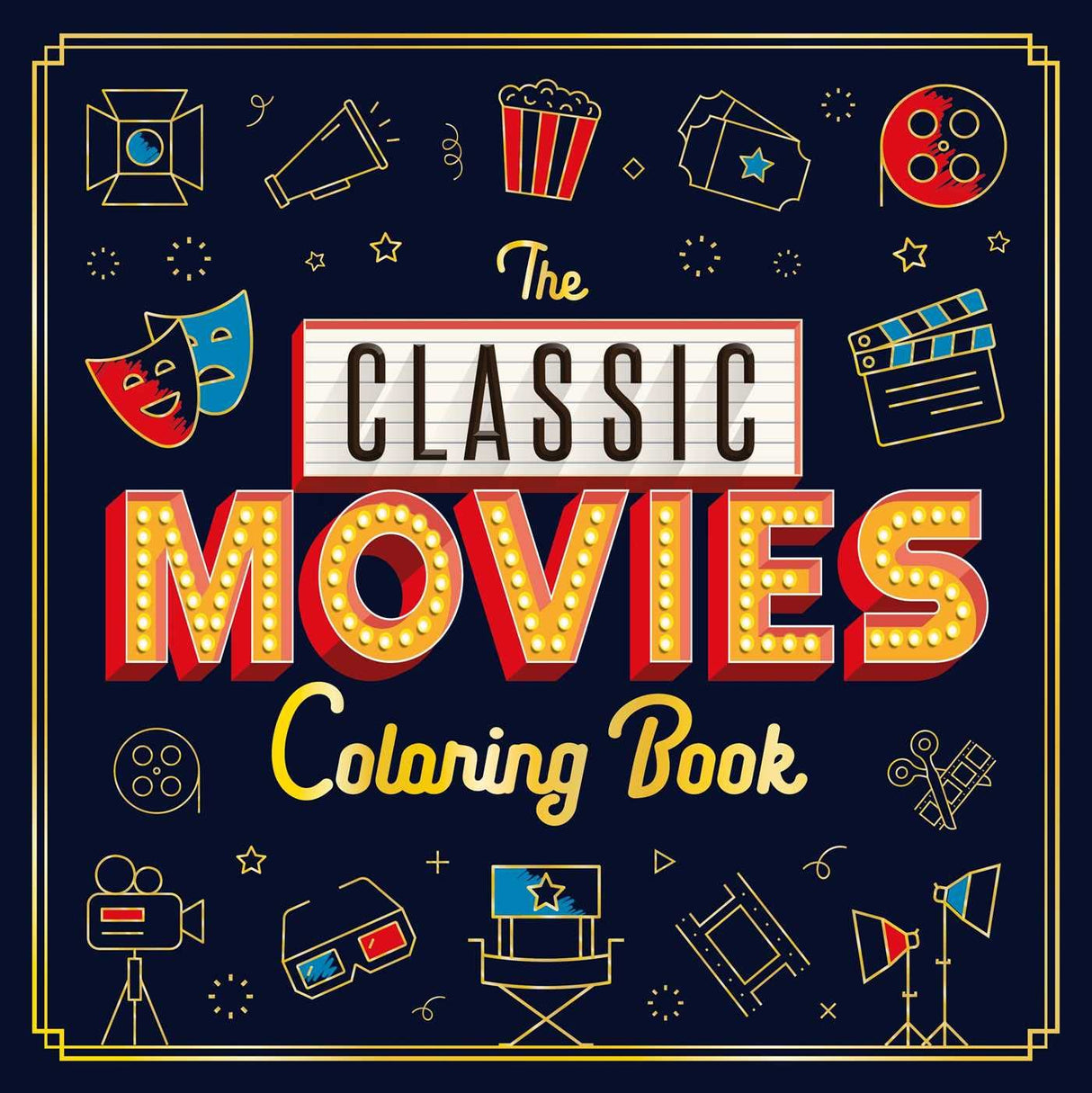 The Classic Movies Coloring Book: Adult Coloring Book WoodArtSupply