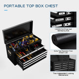 Maemttes 8-Drawers Large Tool Chest, 2-in-1 Detachable Garage Rolling Tool Box Metal Tool Storage Cabinet Removable Lockable Tool Cart with Wheels and Drawers Maemttes
