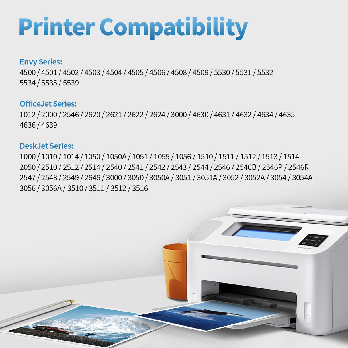 SANUNE Remanufactured Ink Cartridge Replacement for HP Ink 61 61XL Combo Pack for HP Envy 4500 5530 4502 5535 5534 OfficeJet 4630 4635 Deskjet 1000 1010 1510 1512 2540 Printer (1 Black, 1 Tri-Color) SANUNE