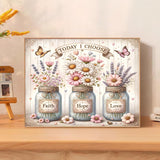 mrpwnle Diamond Art Kits for Adults, Faith,Hope,Love Diamond Painting Kits for Beginners, Inspirational Diamonds Art Painting Kits, 5D Round Full Drill Crafts Kits Home Decor Gifts 16x12inch mrpwnle