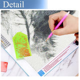 JFYHAB Wolf Diamond Art Kits for Adults, Mountain Wolf Diamond Painting Kits for Adults Beginners, DIY 5D Diamond Painting with Round Gem Art Kits for Gift Home Wall Decor 12x16 Inch JFYHAB