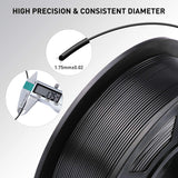 ANYCUBIC 3D Printer Filament PLA 1.75mm, FDM Printer Filament 1kg Spool (2.2 lbs), Dimensional Accuracy +/- 0.02 mm (1kg, Black) ANYCUBIC