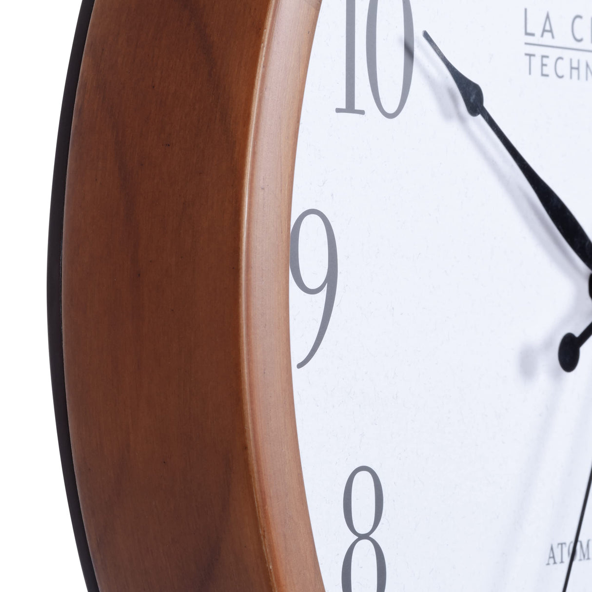 La Crosse Technology 404-50447-INT 12.8" Atomic Walnut Analog Wall Clock La Crosse Technology