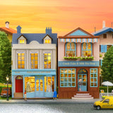 DIY Miniature House Kit, CUTEROOM Wooden Dollhouse Kit Mini House Making Kit with Furnitures, DIY Dollhouse Kit Birthday Gift for Women and Girls (Gift Shop) CUTEROOM