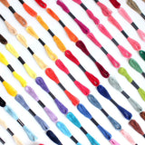 Vilihkc Rainbow Color Embroidery Floss 100 Skeins Per Pack with Cotton for Cross Stitch Threads Bracelet Yarn Craft Floss Embroidery Floss Set Vilihkc