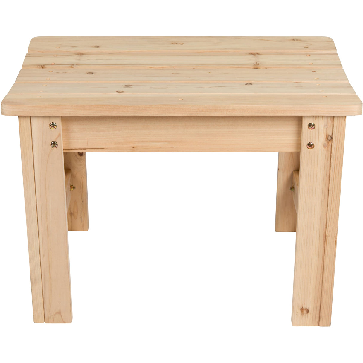 Shine Company Outdoor Wood Backless Patio Garden Bench, 2 Ft, Natural Shine Company