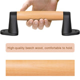 SELEWARE 9'' Barn Door Pull Handle Wood Handle for Fence Gate Barn Door Closet Sliding Door Sheds Indoor Handrail Playground Safety Handles, Comfy & Long Last Using SELEWARE