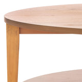 SAFAVIEH Couture Collection Leonardi Natural Brown Oval Coffee Table