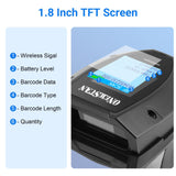 Barcode Scanner Wireless, Onewscan 1D Laser Barcode Reader with Stand 2.4G Wireless & USB Wired Connection 2 in 1 Plug and Play Handheld Bar Code Scaners onewscan