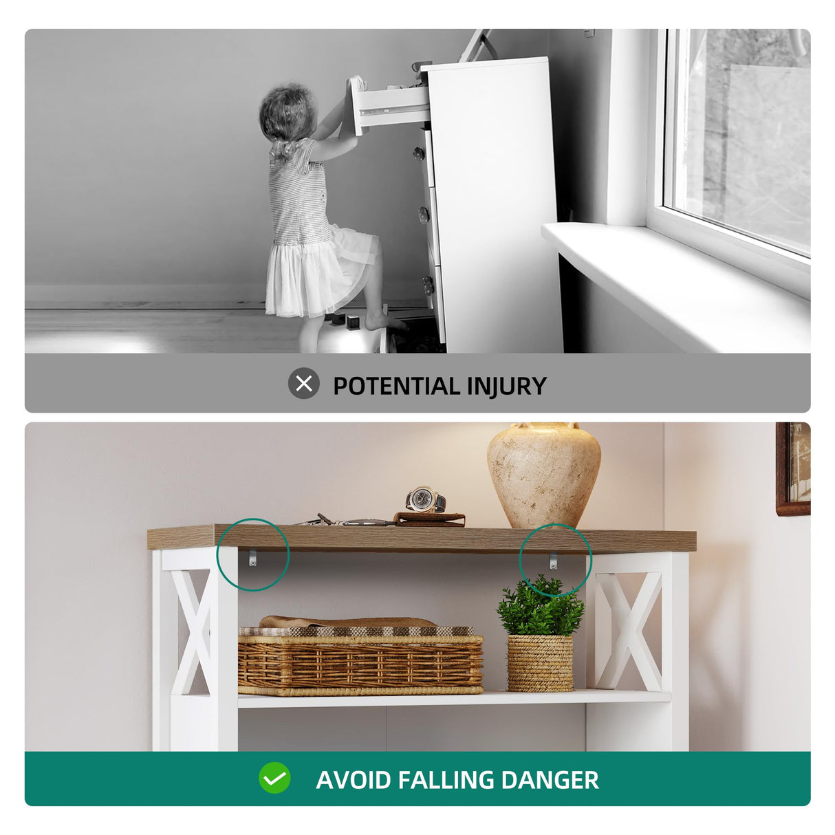 YITAHOME Shoe Cabinet with 2 Flip Drawers, Entryway Shoe Storage Cabinet with Open Shelves, Free Standing Hidden Shoe Rack Storage Organizer for Entryway/Hallway/Closet, White YITAHOME