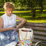 TOGETRUE Yarn Bag, Knitting Crochet Tote Bag, Yarn Storage Bags Organizer, Crochet Bags for Crocheting Project, Store Skein Ball, Short Knitting Needle (Butterfly) TOGETRUE