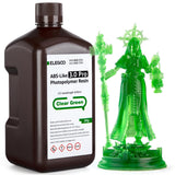 ELEGOO ABS-Like Resin 3.0 Pro, Higher Scratch-Resistance 3D Printing Photopolymer Resin, 405nm UV Resin for MSLA/DLP/LCD Printers Fast Curing High Precision Non-Brittle, Clear Green 2000g ELEGOO