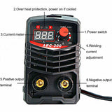 Welding Machine, MMA 300A 110V Welder Machine,Portable Stick Welder IGBT Inverter Digital Display LCD,Home DIY Arc Welder,Start Arc Force Anti-stick Mini Welder Evargc