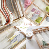 KISSBUTY Wooden Multi-Craft Weaving Loom Large Weaving Frame to Handcraft for Kids and Beginners, 9.9 by 15.7 by 1.3 Inches (Wooden) KISSBUTY