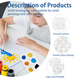 16PCS White Plastic Paint Trays - Essential for Painting Parties, DIY Crafts, and Art Painting LNAUJS